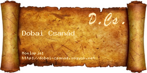 Dobai Csanád névjegykártya