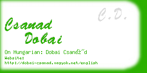 csanad dobai business card